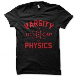 Shirt varsity physics 1687 noir pour homme et femme