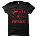 Shirt varsity physics 1687 noir pour homme et femme