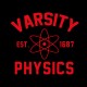 Shirt varsity physics 1687 noir pour homme et femme