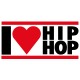 Shirt i love hiphop blanc pour homme et femme