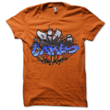 Shirt big cakes tattoo orange pour homme et femme