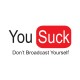 Shirt youtube parodie you suck blanc pour homme et femme