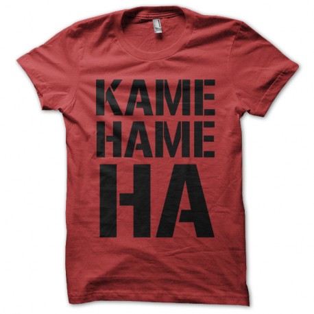 Shirt kame hame ha rouge pour homme et femme