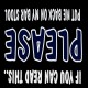 Shirt if you can read please put me back noir pour homme et femme
