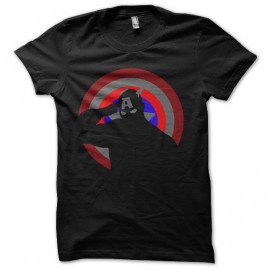 Shirt captain america hombre noir pour homme et femme