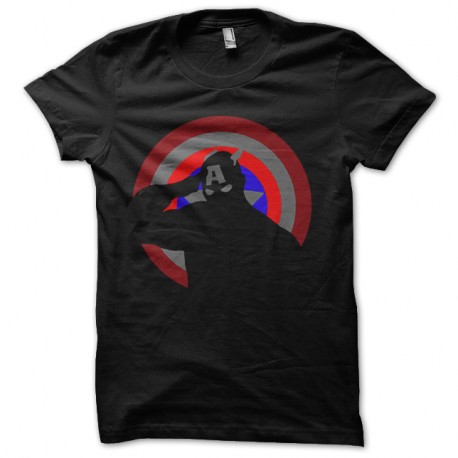 Shirt captain america hombre noir pour homme et femme