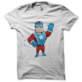 Shirt super fat hero blanc pour homme et femme