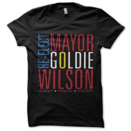 Shirt Re-elect Goldie Wilson noir pour homme et femme