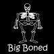 Shirt big boned fat skeleton noir pour homme et femme