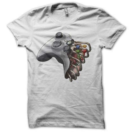 Shirt anatomie du controller xbox blanc pour homme et femme