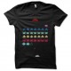 Shirt lost in space invas noir pour homme et femme