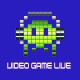 Shirt video game live bleu pour homme et femme