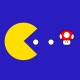 Shirt pac man game error bleu pour homme et femme