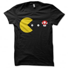 Shirt pac man game error noir pour homme et femme