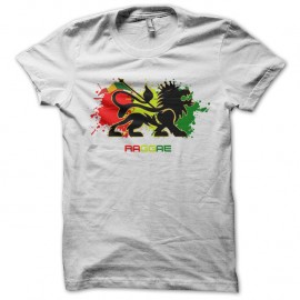 Shirt reggae roots music blanc pour homme et femme