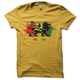 Shirt reggae roots music jaune pour homme et femme