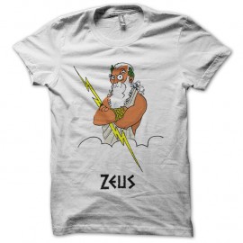 Shirt Zeus King of thunder blanc pour homme et femme