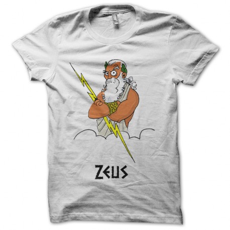 Shirt Zeus King of thunder blanc pour homme et femme