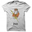 Shirt Zeus King of thunder blanc pour homme et femme