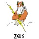 Shirt Zeus King of thunder blanc pour homme et femme