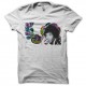 Shirt art of Hendrix blanc pour homme et femme