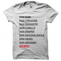 Shirt don jon blanc pour homme et femme