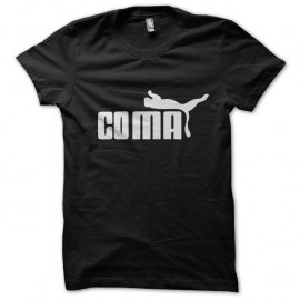 Shirt coma parodie puma noir pour homme et femme