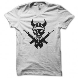Shirt devil army blanc pour homme et femme
