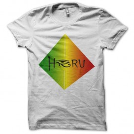 Shirt Heru Logo base final pyramid blanc pour homme et femme