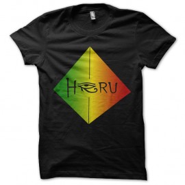 Shirt Heru Logo base final pyramid noir pour homme et femme