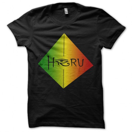 Shirt Heru Logo base final pyramid noir pour homme et femme