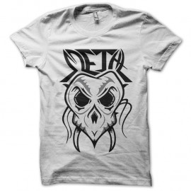 Shirt heavy metal skull blanc pour homme et femme