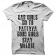 Shirt bad girls pattaya blanc pour homme et femme