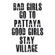 Shirt bad girls pattaya blanc pour homme et femme