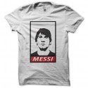 Shirt lionel messi parodie obey en blanc pour homme et femme