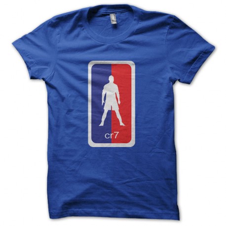 Shirt cristiano ronaldo en mode nba en bleu pour homme et femme