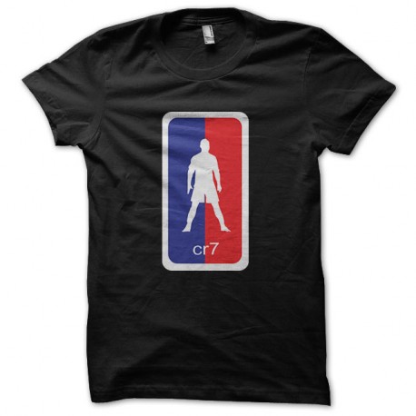 Shirt cristiano ronaldo en mode nba de couleur noir pour homme et femme