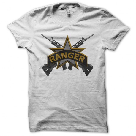 Shirt ranger gunner blanc pour homme et femme