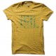 Shirt videogame alphabet jaune pour homme et femme