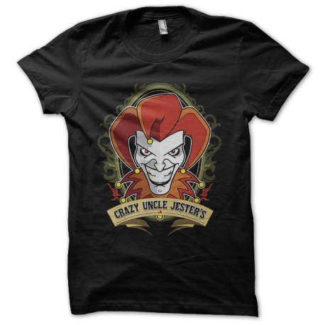 Shirt Crazy Uncle Jesters noir pour homme et femme