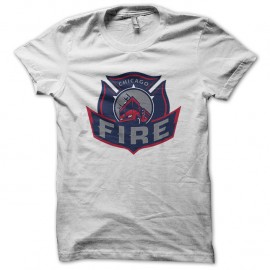 Shirt Chicago Fire big Fire truck blanc pour homme et femme