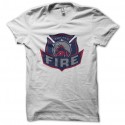 Shirt Chicago Fire big Fire truck blanc pour homme et femme