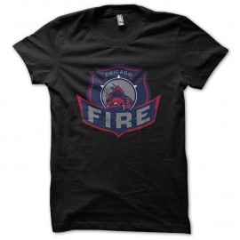 Shirt Chicago Fire big Fire truck noir pour homme et femme