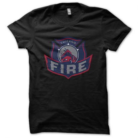 Shirt Chicago Fire big Fire truck noir pour homme et femme