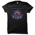 Shirt Chicago Fire big Fire truck noir pour homme et femme