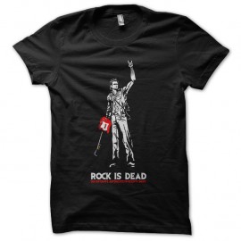 Shirt rock is dead noir pour homme et femme