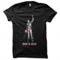 Shirt rock is dead noir pour homme et femme