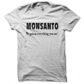 Shirt Monsanto blanc pour homme et femme