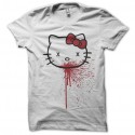 Shirt kitty never die blanc pour homme et femme