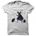 Shirt mariy poppins alcoolique blanc pour homme et femme